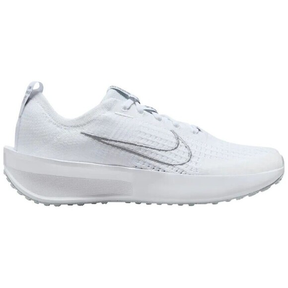 NIKE Interact Run 'White Metallic Silver FD2292 100 Women's Sz 7W - Picture 1 of 8